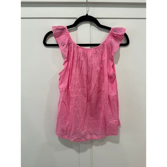 Velvet by Graham & Spencer Eyelet Tank Top Size S - Picture 2 of 3